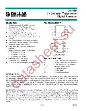 DS1869S-50+ datasheet  